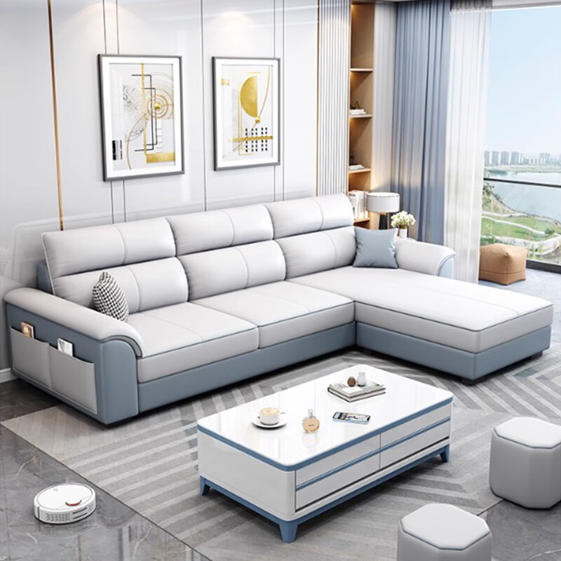 奢弥 现代简约猫抓科技布沙发2024新款小户型布艺沙发客厅网红沙发组合 棉