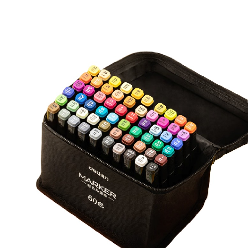 得力 双头马克笔 40色 28.9元