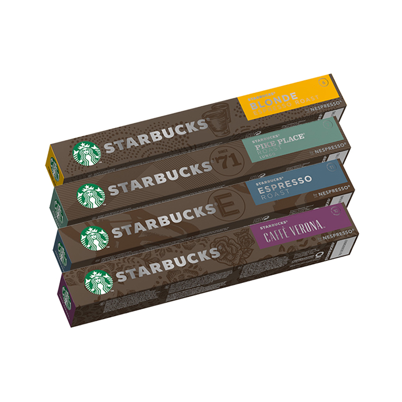 88VIP：STARBUCKS 星巴克 Nespresso浓遇胶囊咖啡分享装多口味5.7g*10颗*4条 113.75元