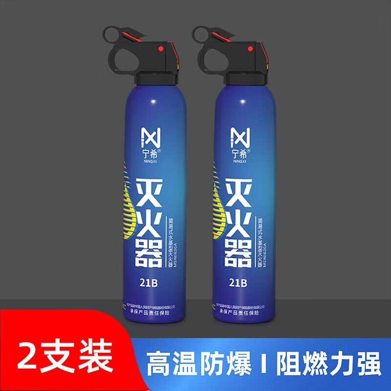 carblun 车佰伦 宁希车载灭火器车用水基私家车小型便携轿车内家用商铺用消