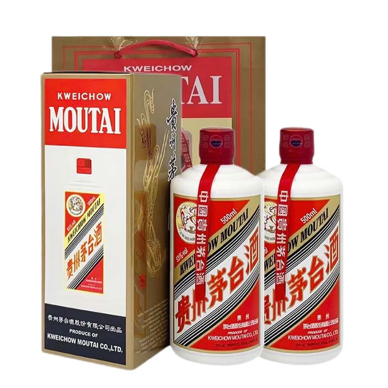 茅台 MOUTAI PLUS：茅台 飞天 53度 酱香型白酒 500ml*2 海外版 3658.02元（需用券）