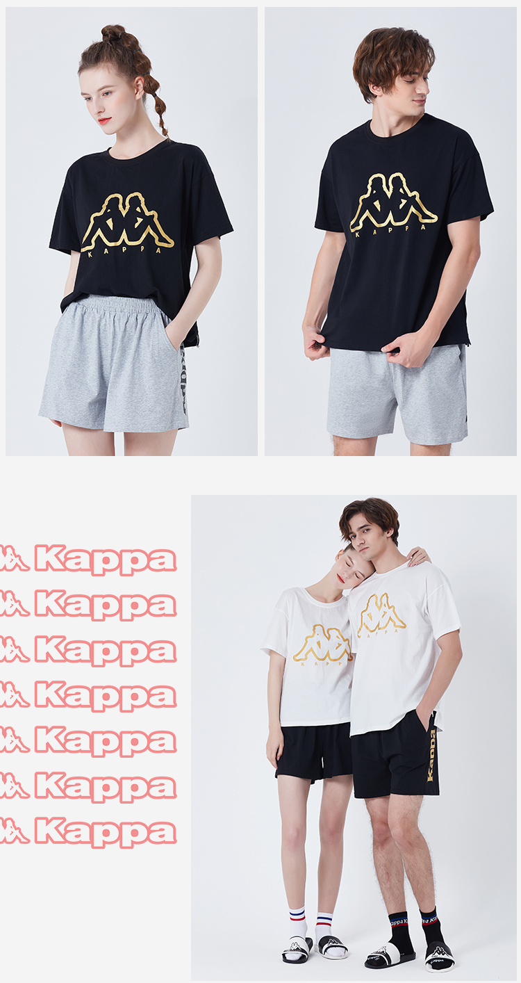 Kappa/卡帕 男女 纯棉薄款短袖+五分裤 可外穿家居服    99元88狂欢价 买手党-买手聚集的地方