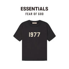 FEAR OF GOD ESSENTIALS 植绒1977系列棉质圆领短袖T恤情侣美式高街休闲宽松男女同