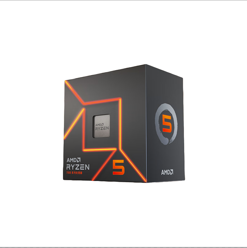 AMD 锐龙 R5 7500F CPU 3.7GHz 6核12线程 1093.51元