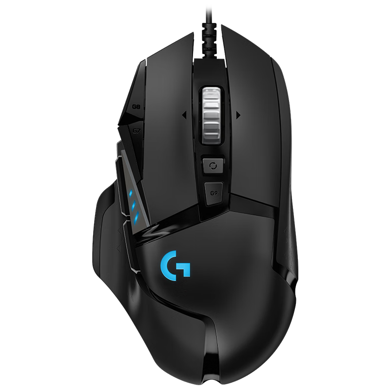 罗技 G502 HERO 电竞游戏鼠标 宏可自定义编程 人体工学 有线 RGB 配重 1号会员