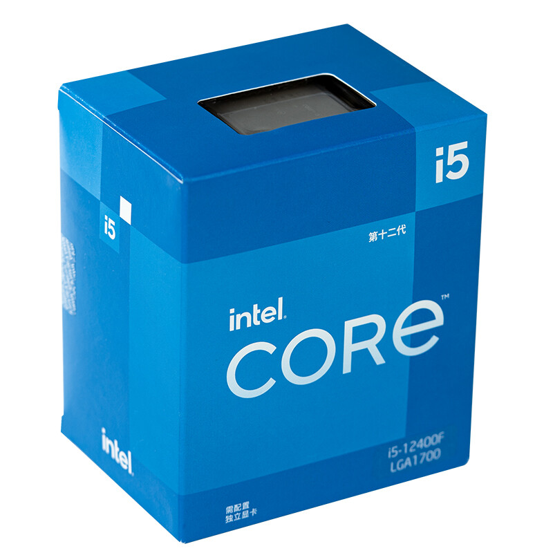 intel 英特尔 酷睿 i5-12400F CPU 2.5GHz 6核12线程 809.1元