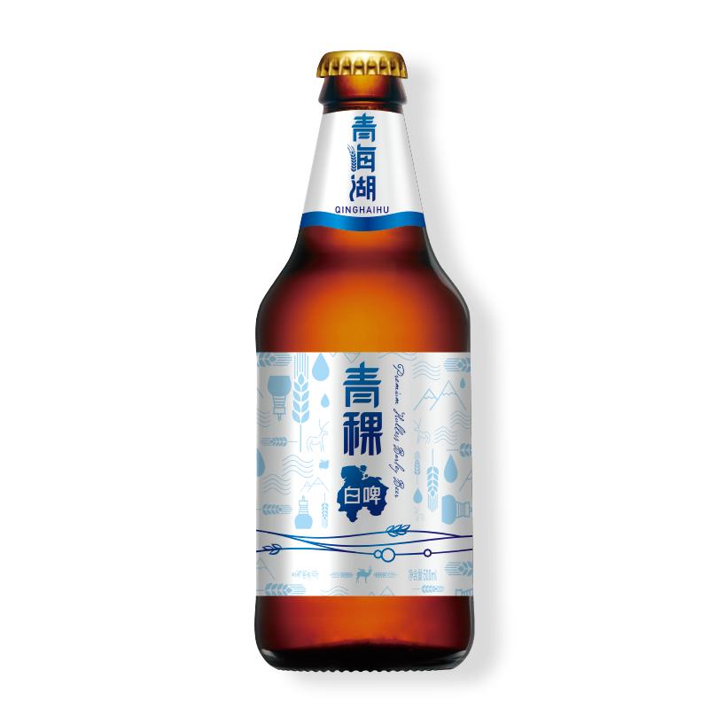 Plus会员、首单礼金：青海湖啤酒 麦汁11度 高原青稞啤酒 小麦白啤酒 500ml*12 