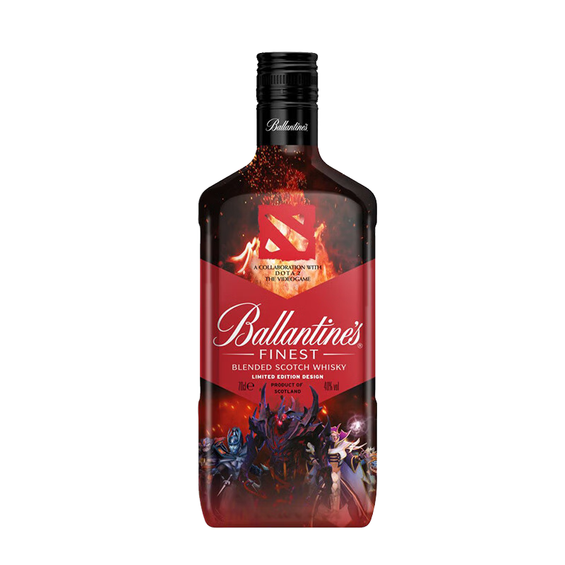 PLUS会员：Ballantines 百龄坛 特醇 DOTA2 刀塔2联名限定款 威士忌 700ml 单瓶 81.7