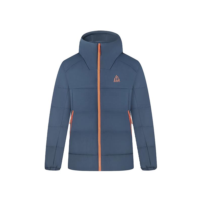 361° 361户外面包服男2025冬季净防连帽加厚保暖短款羽绒服3302 影月蓝 S 459.99