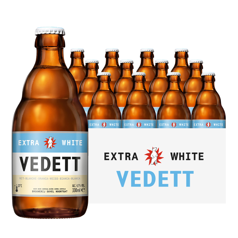 VEDETT 白熊 精酿 啤酒 比利时原瓶进口 330mL 12瓶 临期 80元（需用券）