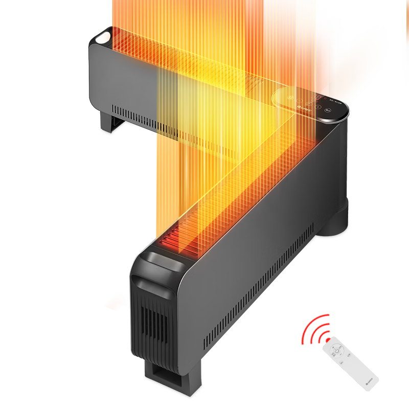 plus会员：格力 金榜单品 折叠踢脚线取暖器 家用大面积电暖器 遥控电暖气