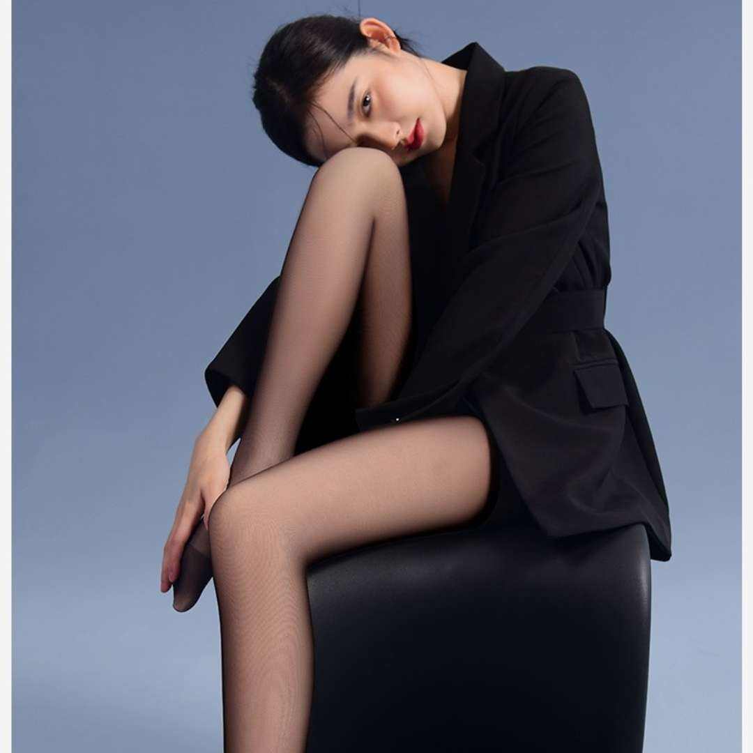 小野和子 黑透肤光腿神器 双层黑丝加绒秋冬裸感 a3 无绒款 19.9元(需领券)