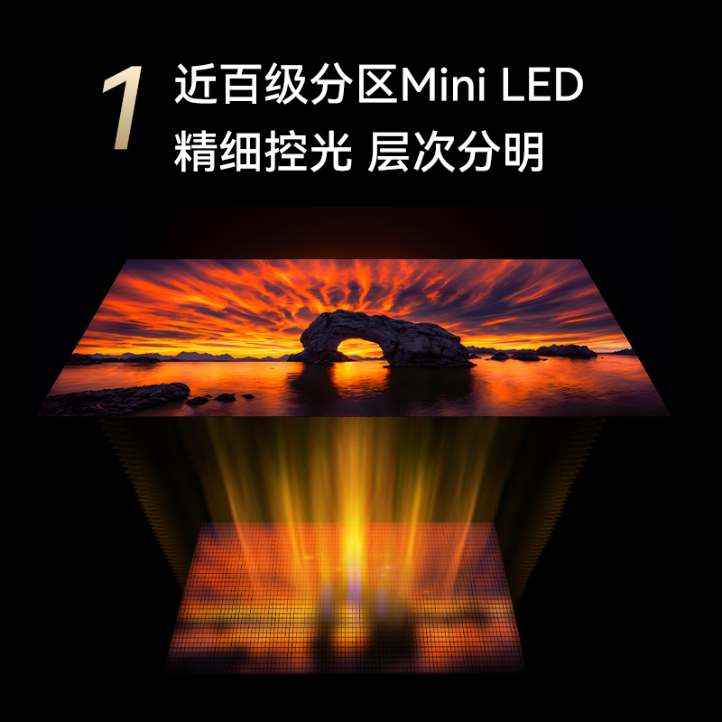 福比特 FPD50/55英寸MiniLED电视4K超清超薄700nits全面屏液晶平板电视机 1299元（