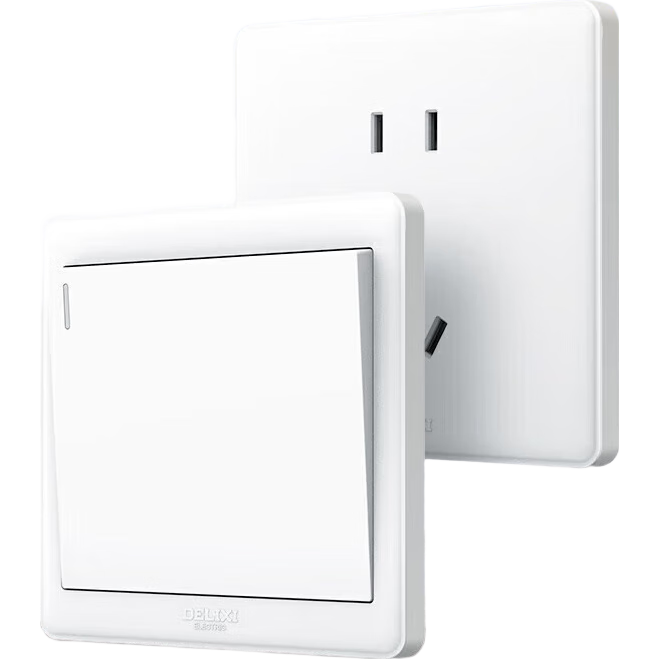 德力西 开关插座面板 CD815系列 10A正五孔插座 QSE86ZS 6.76元