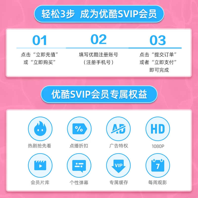 优酷 低至0.19元/天 支持TV端 0.38元 - 线报酷