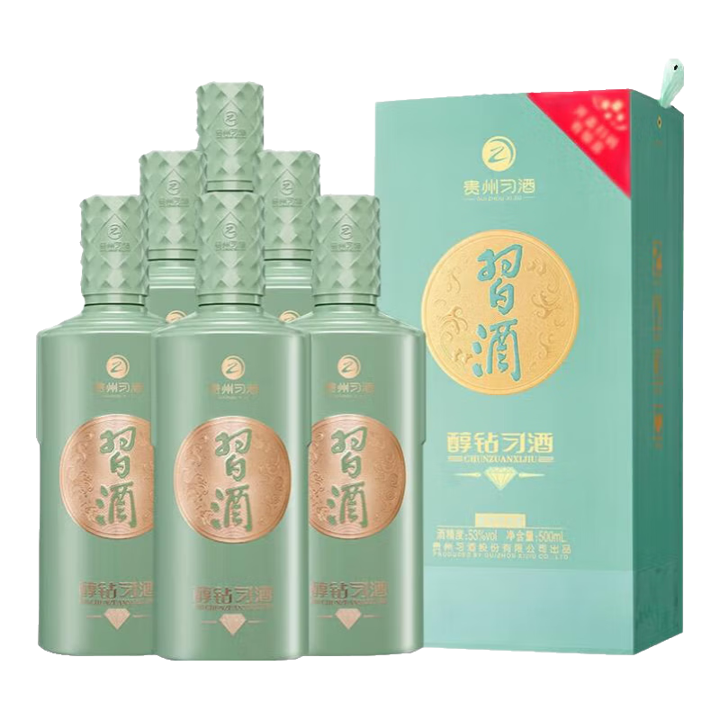 puls会员：习酒 醇钻 酱香53度 500mL*6瓶 780.36元（需领券）