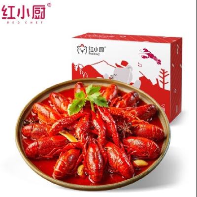 PLUS会员：红小厨 麻辣小龙虾 (700g 共16-27只) *3件 48.7元包邮,合16.23元/件(需用