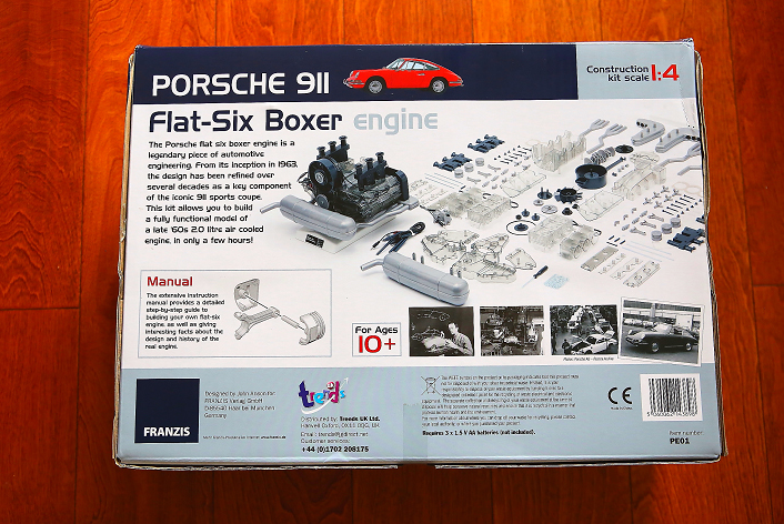 销量第一，Porsche 保时捷911 水平6缸对置发动机 高难度可动拼装模型（1:4比例）682.09元