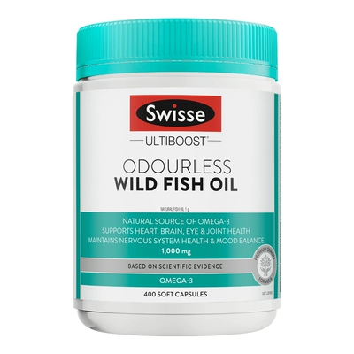 百亿补贴：Swisse 斯维诗 Omega-3 野生鱼油软胶囊 400粒 89元