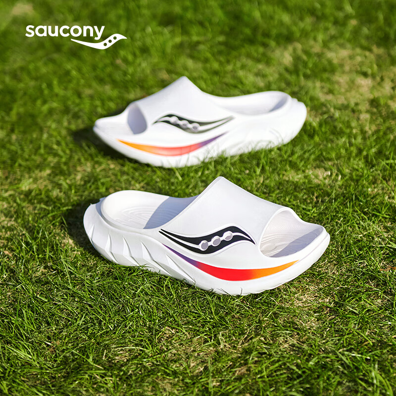 PLUS会员：saucony 索康尼 摇篮2 男女款户外运动拖鞋 S28903 151.55元包邮（需用