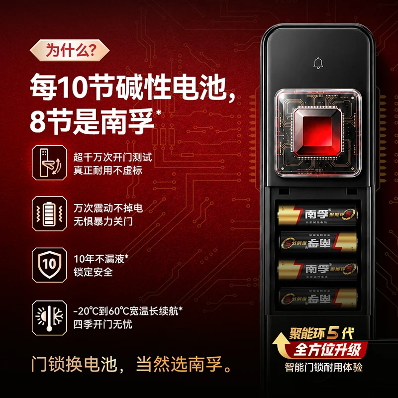 南孚 5号电池 8粒 14.9元 - 线报酷