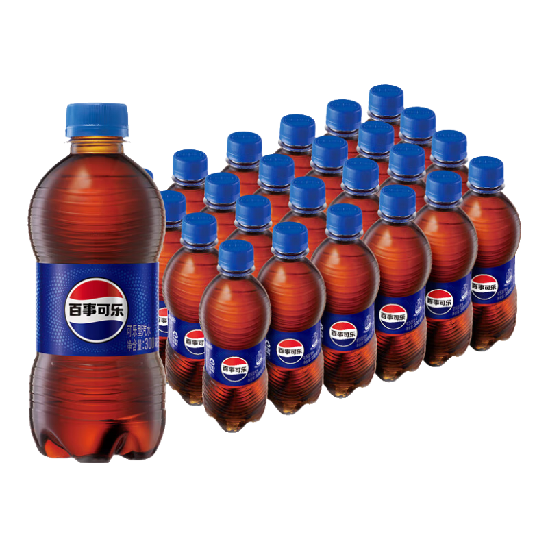 plus会员：百事可乐 Pepsi 汽水 碳酸饮料整箱 300ml*24瓶 百事出品 88.57元（合29.