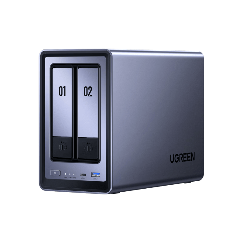 绿联 DXP2800GT 万兆网口 8GB+双盘位 NAS网络存储 2519.1元