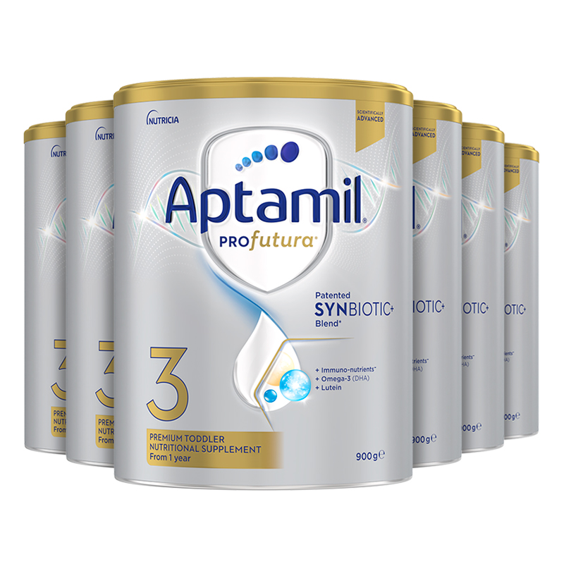 Aptamil 爱他美 澳洲白金 240亿益生菌进口奶粉 3段 900g*6罐 1182元（需用券，返2