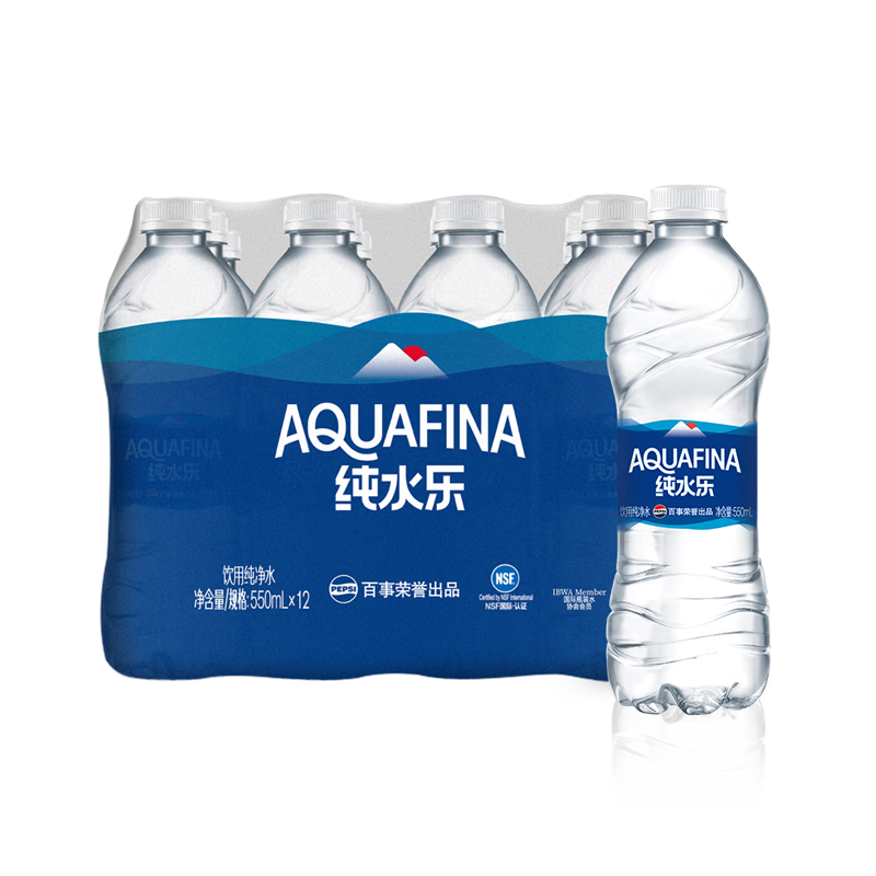 plus、需凑单:百事可乐 纯水乐 AQUAFINA 饮用水 550ml*12瓶 11.66元(合0.97元/瓶,微信小程序下单)