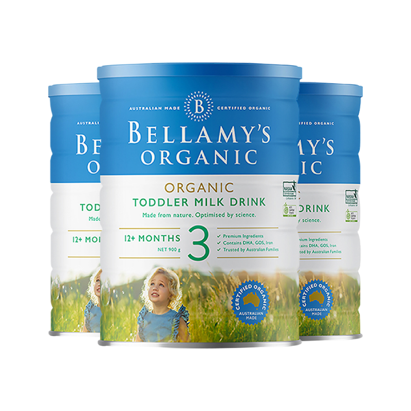 BELLAMY'S 贝拉米 幼儿奶粉 3段1-3岁900g*3 ￥514.65