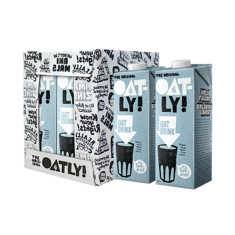 OATLY 噢麦力 原味低脂燕麦奶 谷物早餐饮品奶植物蛋白饮料 1L*6 整箱装 89.4元