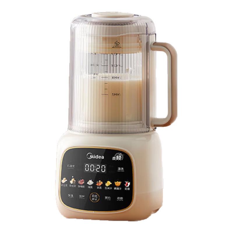 美的 破壁机安睡变频电机 豆浆机全自动免煮家用大容量柔音轻音触控彩屏 