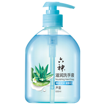 六神 草本芦荟滋润洗手液500ml*1(清爽 温和洁净 泡沫均衡 滋润) 7.36元