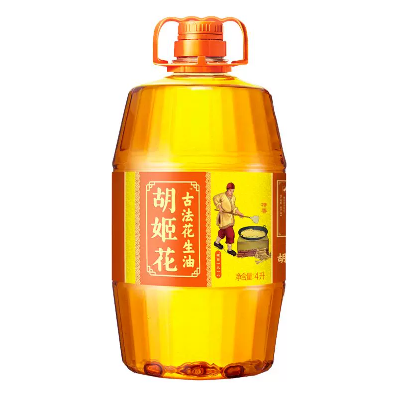 胡姬花 古法花生油 4L/桶 物理压榨 ￥119.9