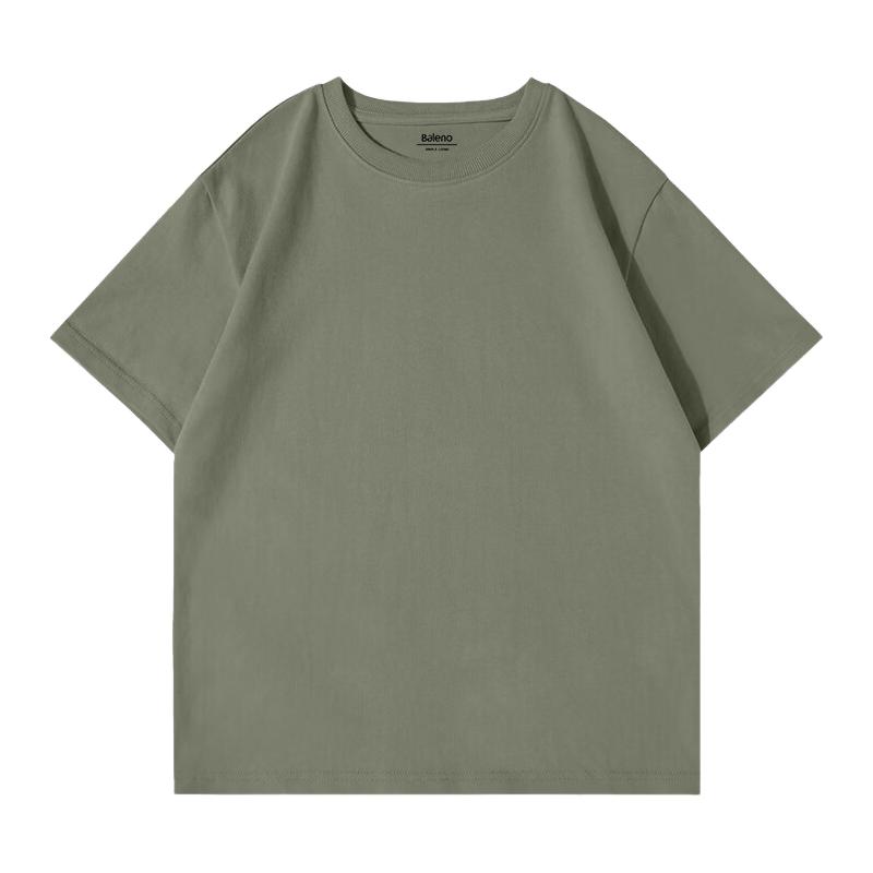 班尼路 透气不粘身 男士短袖T恤 2XL -抹茶绿#纯色 29.9元（需买2件，共59.8元