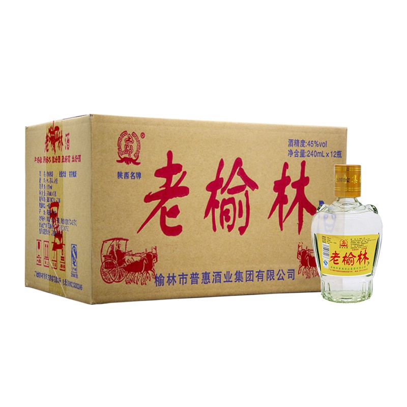 老榆林 【满仓炒股梭哈】老榆林高度浓香型白酒 240mL 12瓶 （整箱） 81.18元