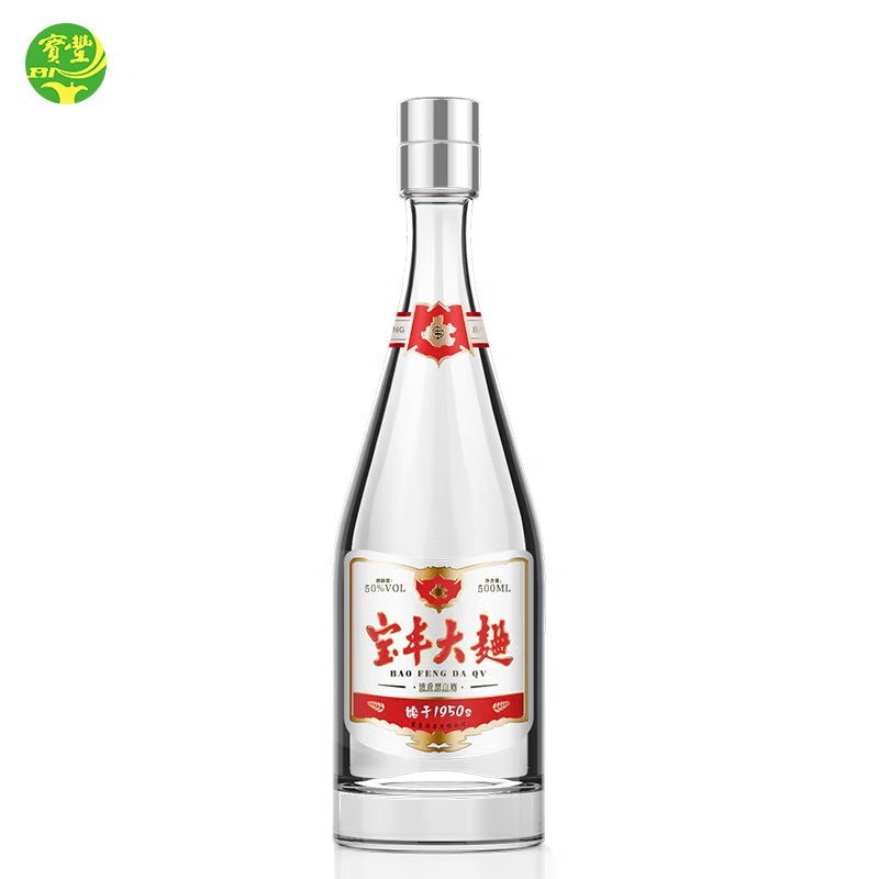 宝丰 大曲 时间经典 清香型白酒 50度 500ml 单瓶装 17.38元