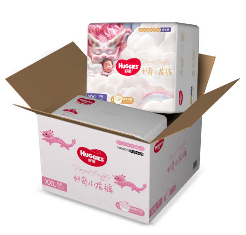 HUGGIES 好奇 皇家御裤小龙裤拉拉裤XXL56片 ￥105.9