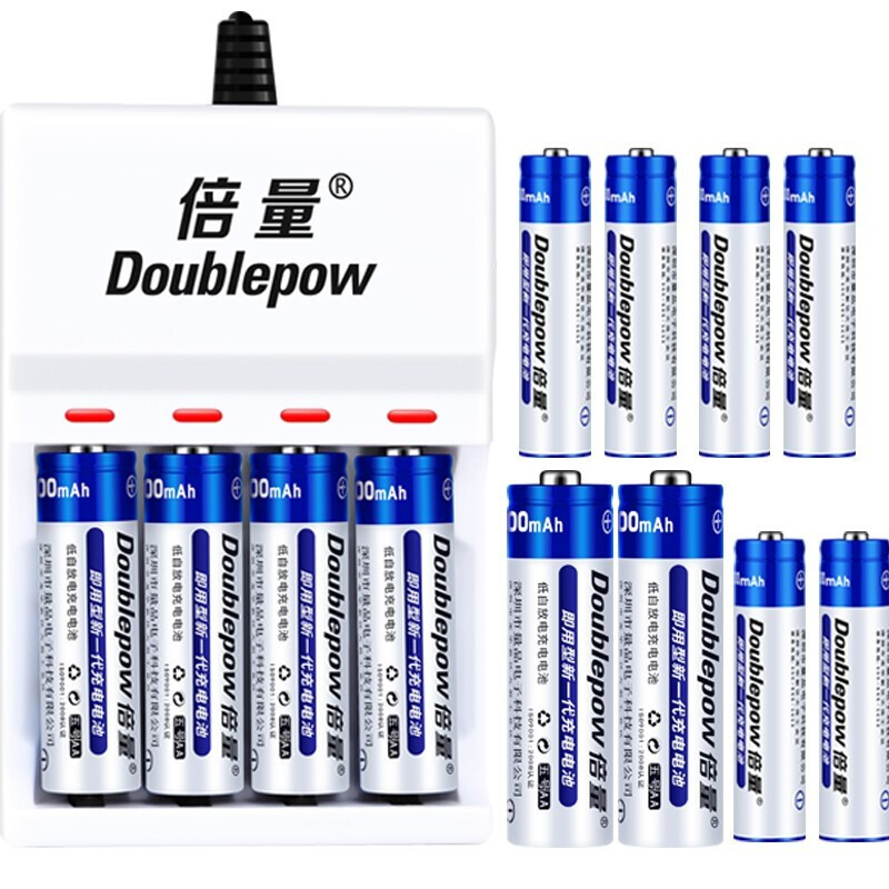 Doublepow 倍量 4槽充电器+6节5号电池+6节7号电池 21.9元（需用券）