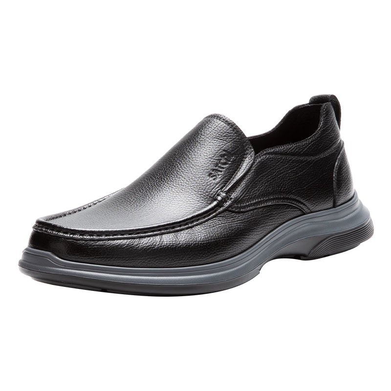 PLUS会员:沙驰（SATCHI）男鞋 轻便潮鞋一脚蹬男士休闲鞋休闲皮鞋 424.55元（需