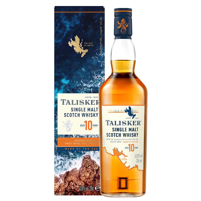 泰斯卡 10年 单一麦芽 苏格兰威士忌 45.8%vol 200ml 55.35元（需用券）