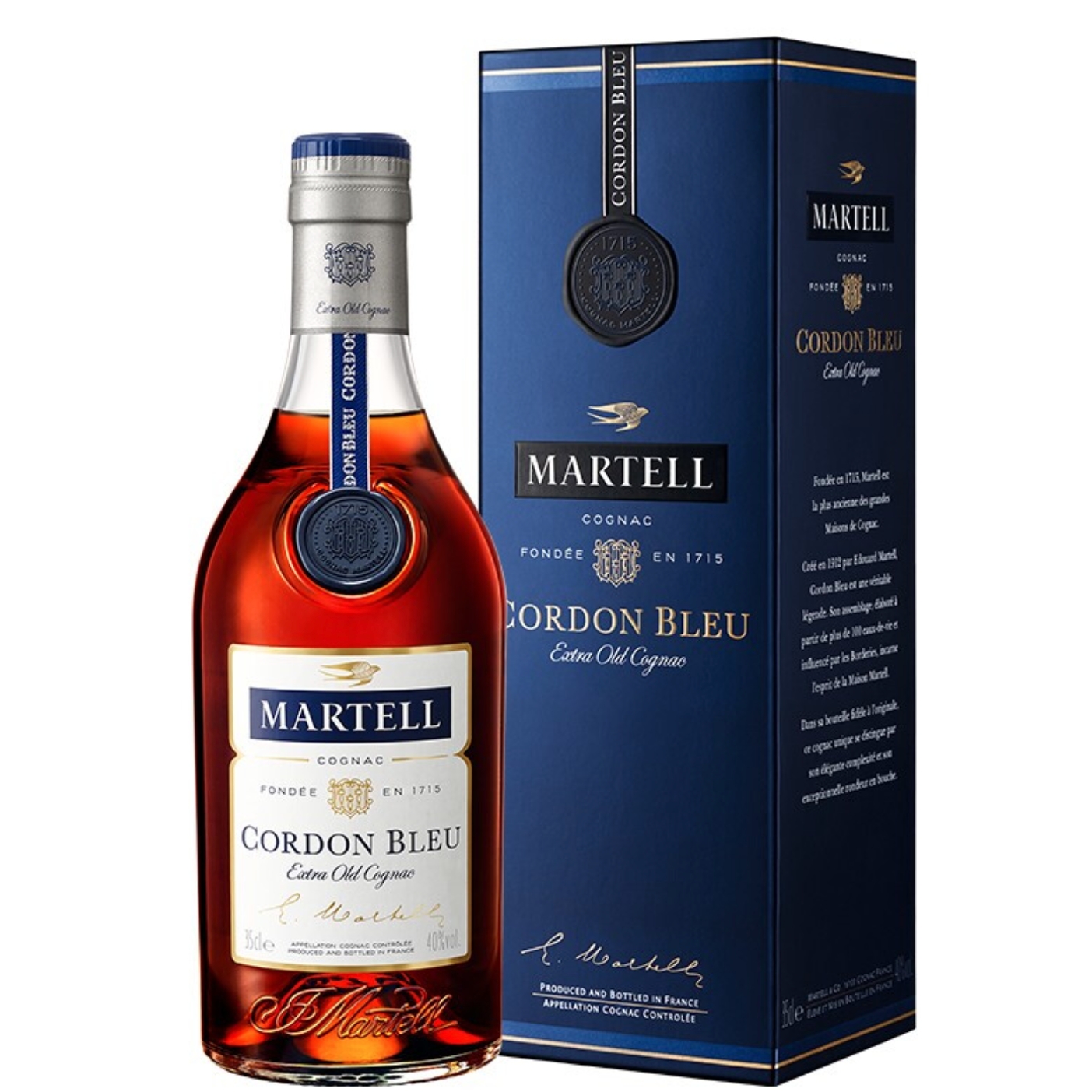 淘金币可用：MARTELL 马爹利 蓝带白兰地 法国进口40度 350ml 535.9元淘金币可做