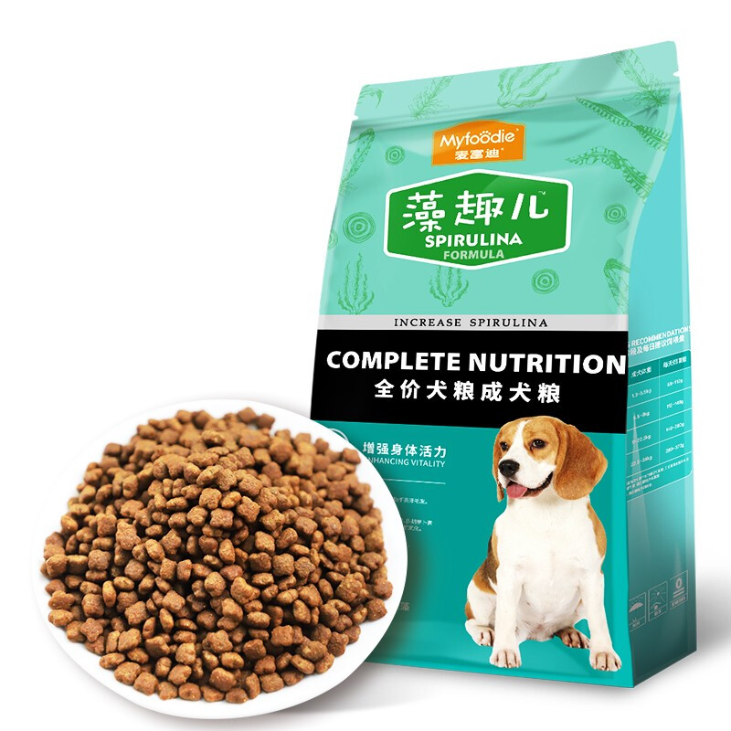 Myfoodie 麦富迪 螺旋藻全犬成犬狗粮 2kg 18.05元（需买5件，需用券）