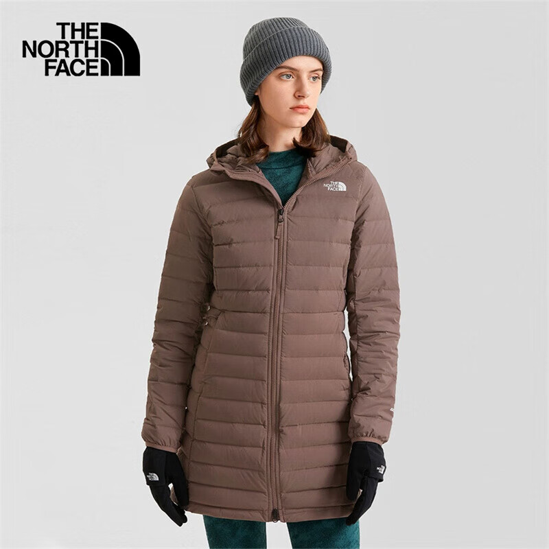 THE NORTH FACE 北面 羽绒服女户外保暖600蓬中长款羽绒外套7QW8 棕色/EFU S 799元