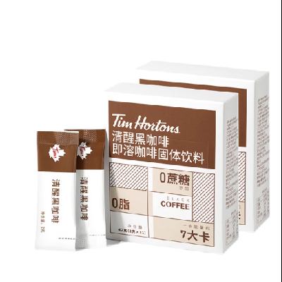 Tims 速溶黑咖啡0脂0添加蔗糖7杯装 x 4件 8.15元/件（需拍4件，共32.6元，双重