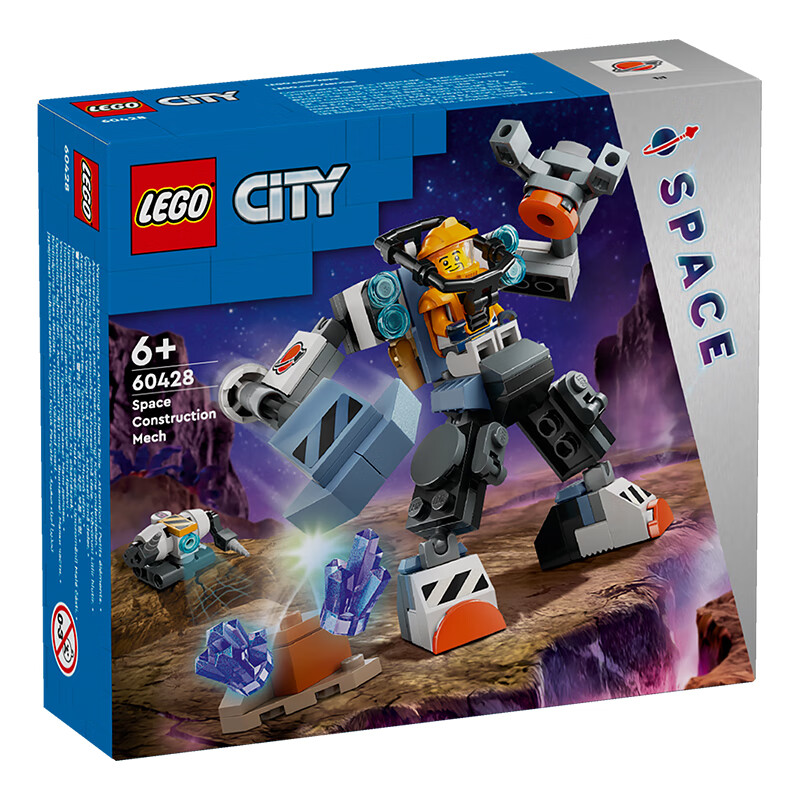 LEGO 乐高 City城市系列 60428 太空机甲 74.25元