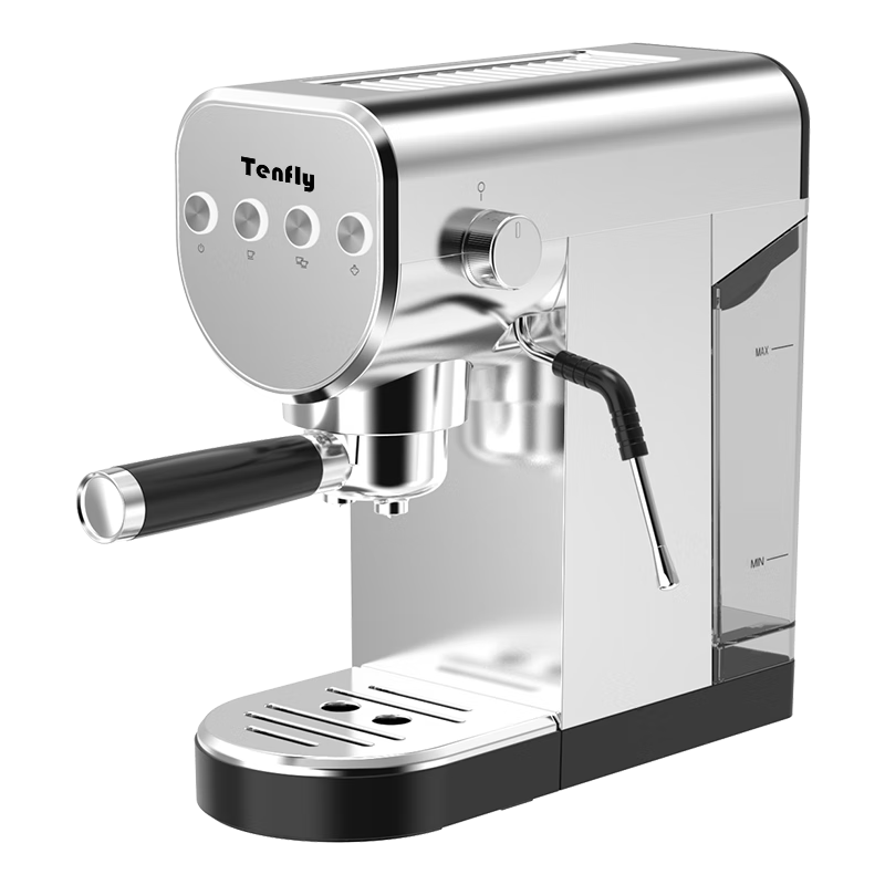 Tenfly 半自动意式浓缩20bar咖啡机 高压萃取+打奶泡 入门 298.7元（需用券）