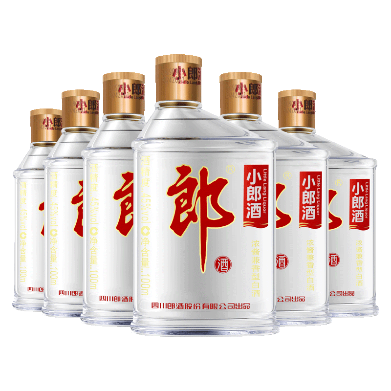 20点：LANGJIU 郎酒 小郎酒 45度 浓酱兼香型 100ml*6瓶 礼盒装*3件 142元 （需买3