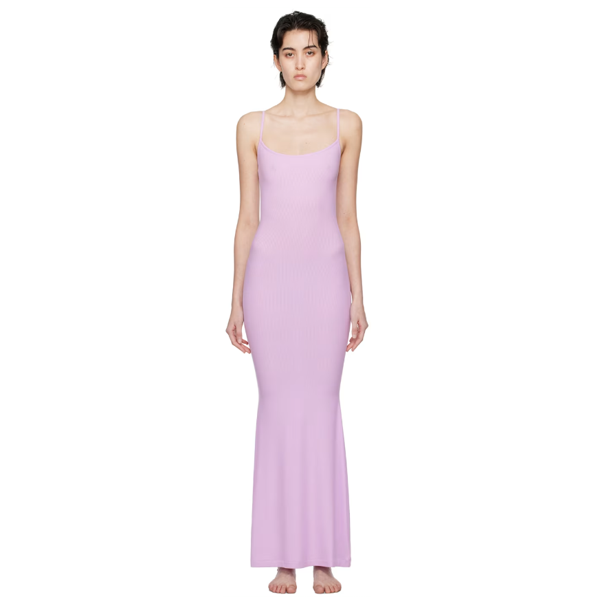 账号识别！Skims 紫色 Soft Lounge 吊带裙 8.5折 $68（约487元）