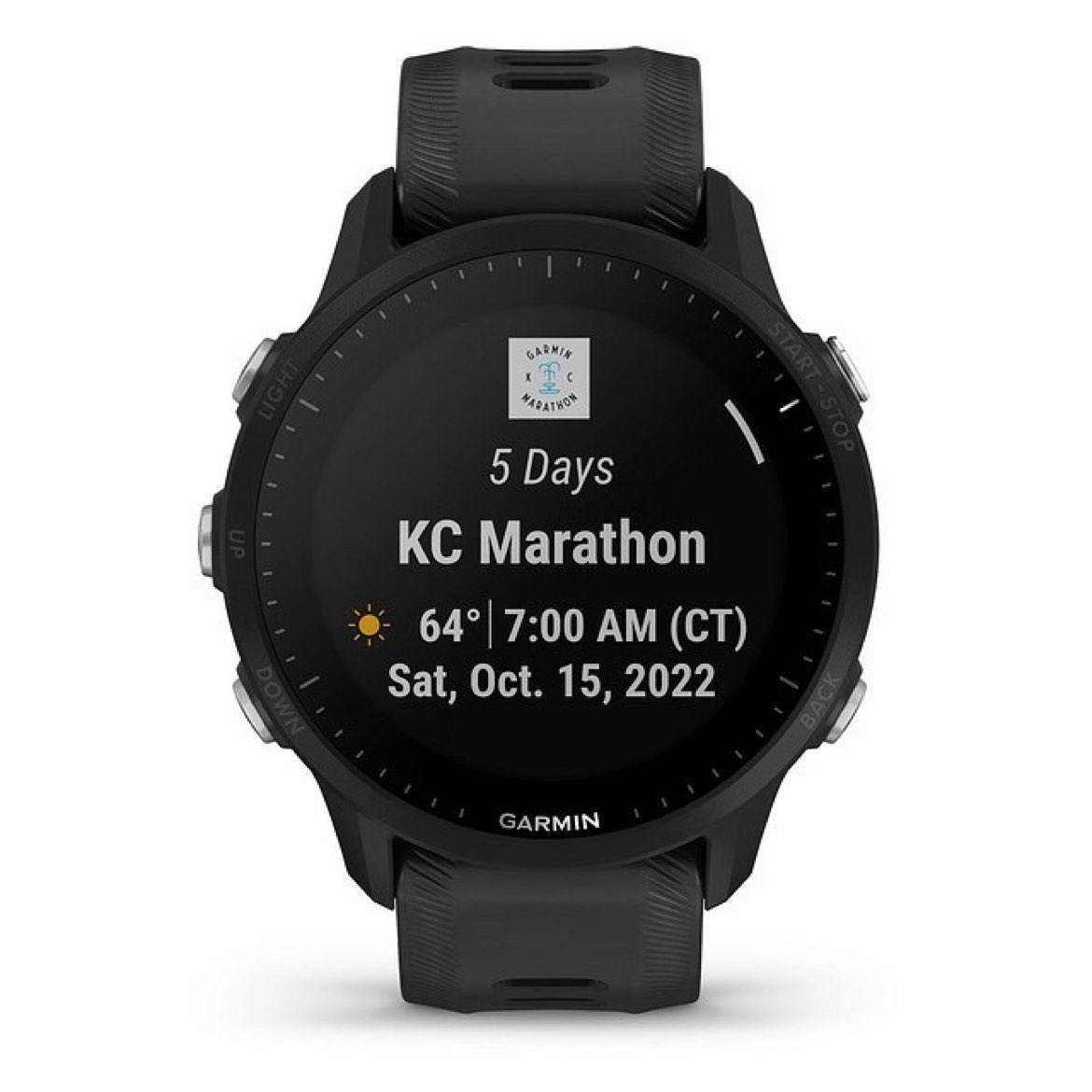 GARMIN 佳明 Forerunner955 铁三多频多星跑步游泳滑雪智能户外运动手表 黑色 2396